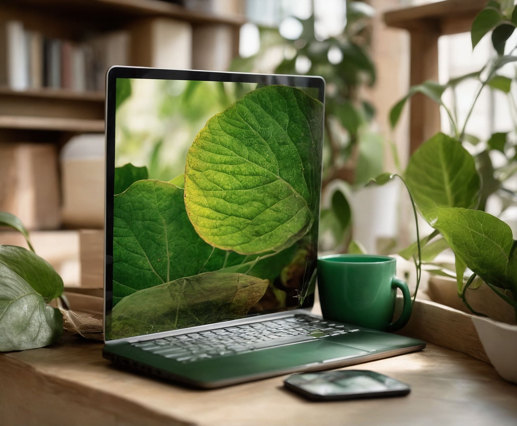 Diseño de tienda de accesorios sostenibles.